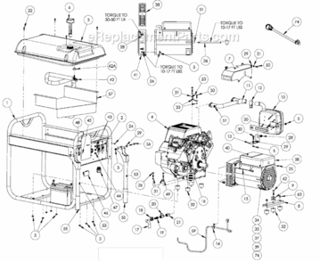 Page A Diagram and Parts List for PM0601350  Powermate Generator
