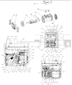 Page A Diagram and Parts List for PM0612023  Powermate Generator