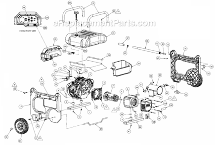 Part Location Diagram of 0063132SRV Powermate Handle Release Button