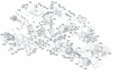 Page A Diagram and Parts List for PMC106000  Powermate Generator