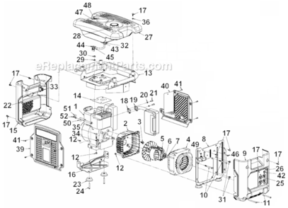 Page A Diagram and Parts List for PMC401857  Powermate Generator