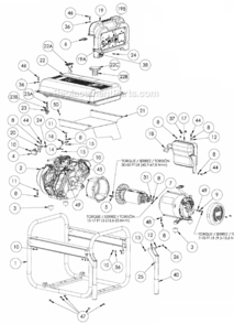 Page A Diagram and Parts List for PMC606750  Powermate Generator