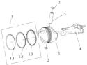 PistonConnecting Rod Assembly Diagram and Parts List for PWFT16022E  Powermate Trimmer