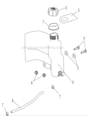 Part Location Diagram of A101074 Southland Fuel Tank Cap