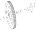 Part Location Diagram of A100560 Powermate Bearing, Wheel
