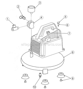 Page A Diagram and Parts List for VN0000101  Powermate Compressor