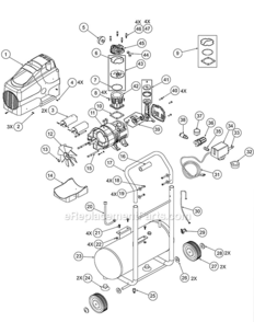 Page A Diagram and Parts List for VP0880467  Powermate Compressor