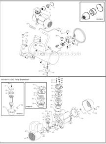Page A Diagram and Parts List for VPF1080318  Powermate Compressor