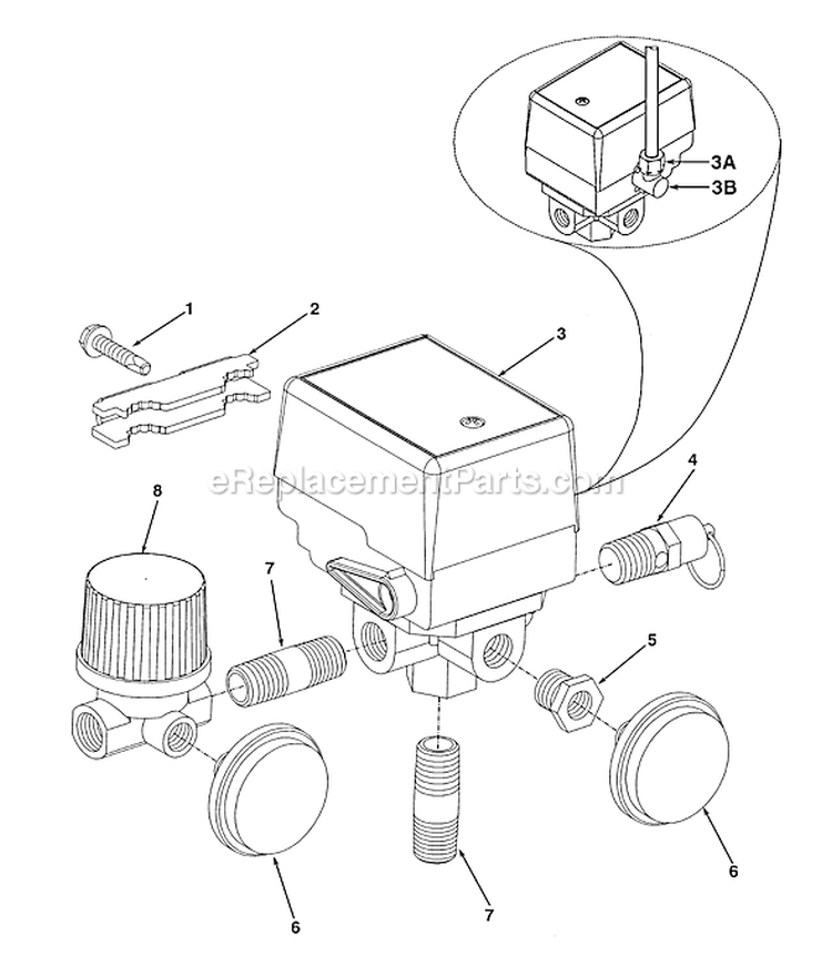 Page B Diagram and Parts List for S0200412  Powermate Compressor