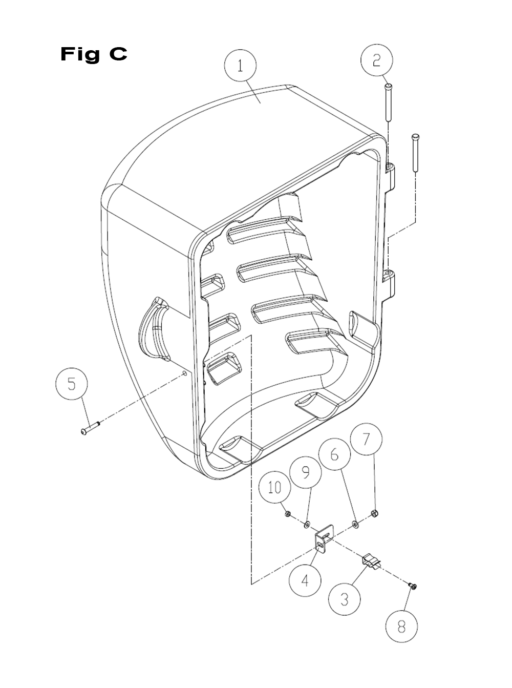 Fig-C Diagram and Parts List for PM25350RK  Powermatic Table Saw