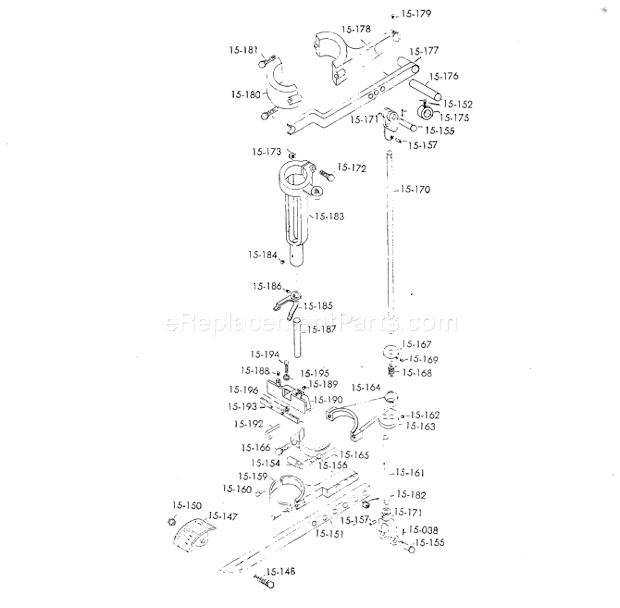 Page C Diagram and Parts List for 1100  Powermatic Drill Press