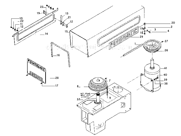 Stepcone_Assembly Diagram and Parts List for 1150A  Powermatic Drill Press