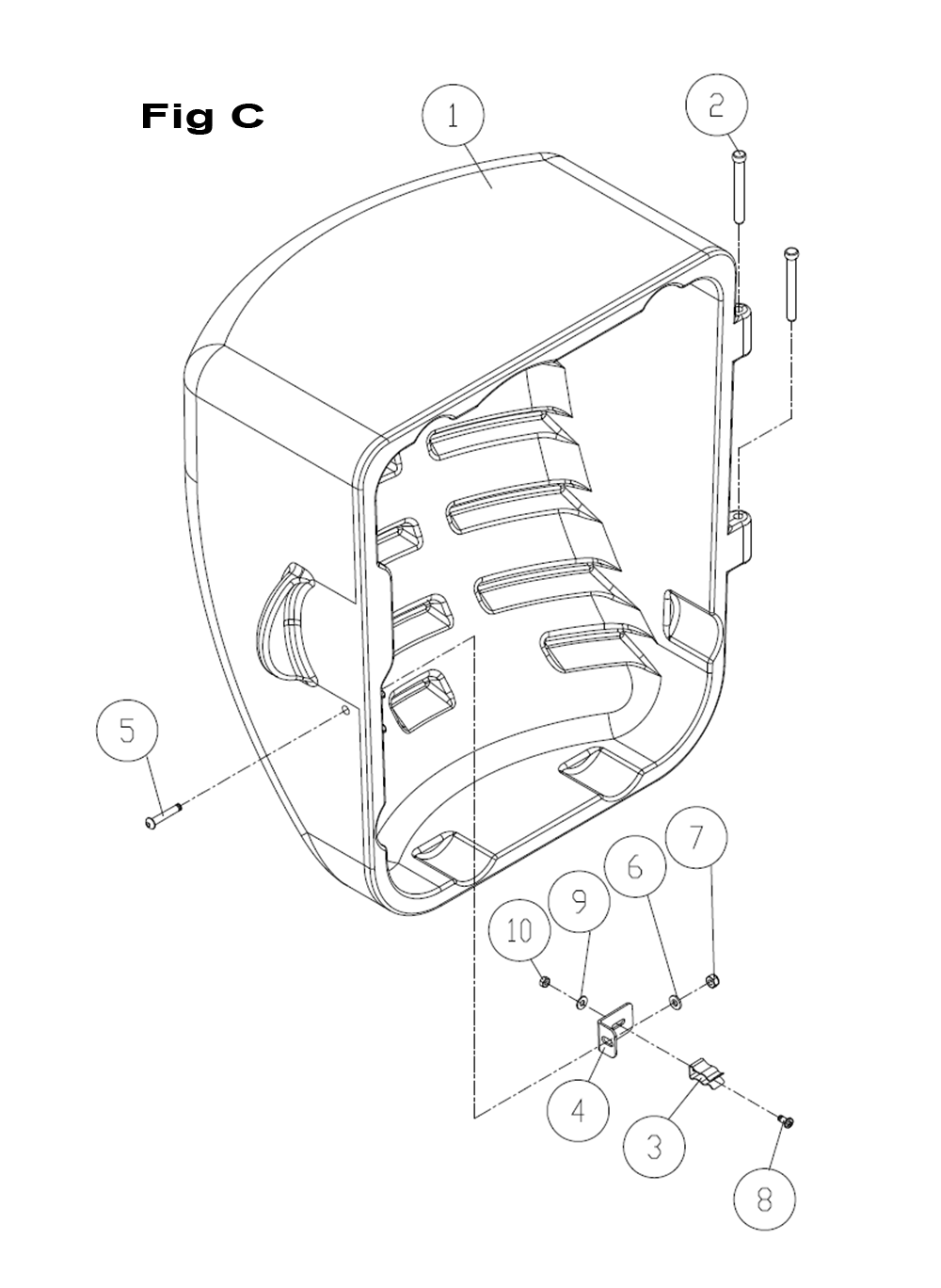 Fig-C Diagram and Parts List for PM375350K  Powermatic Table Saw
