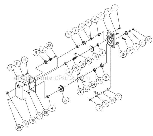 Page C Diagram and Parts List for 209-3 1791297 Powermatic Planer Jointer