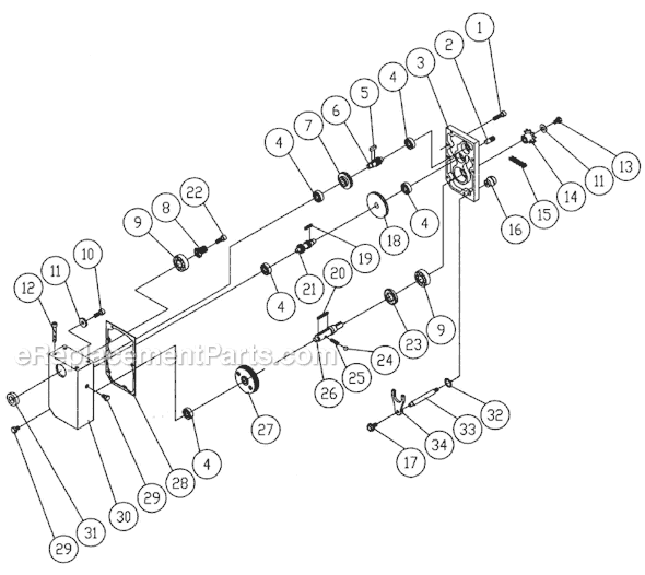 Page C Diagram and Parts List for 209HH-1 1791315 Powermatic Planer Jointer