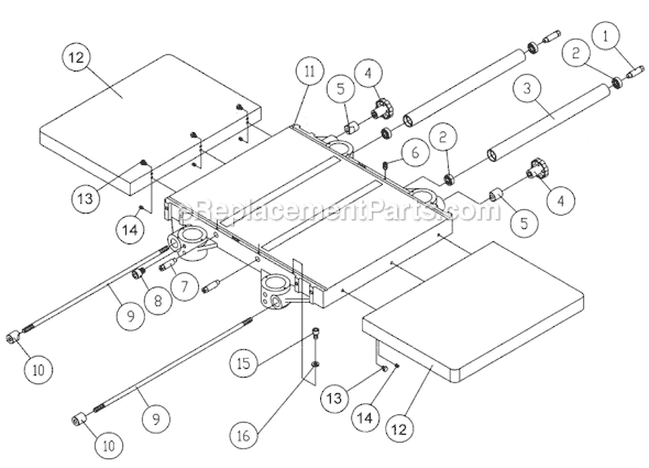 Page E Diagram and Parts List for 209HH-1 1791315 Powermatic Planer Jointer