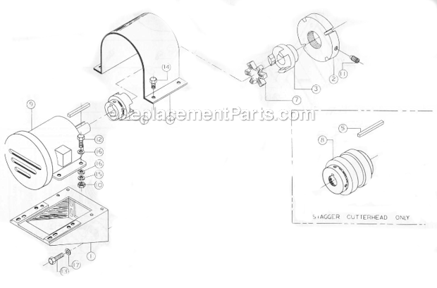 Page I Diagram and Parts List for 225  Powermatic Planer Jointer