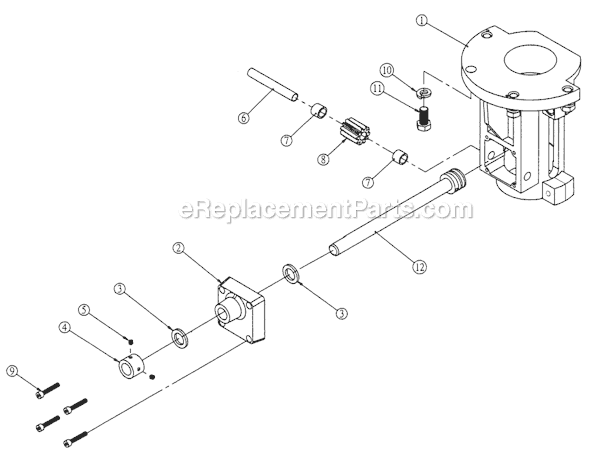 Page C Diagram and Parts List for 25A 1791273 Powermatic Shaper