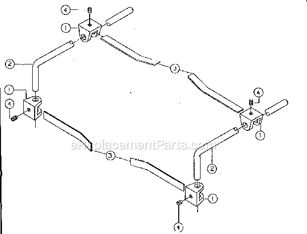 Guide Assembly Hold Down Diagram and Parts List for 26  Powermatic Shaper
