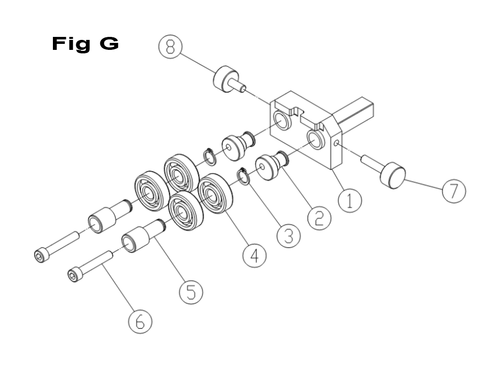 Fig-G Diagram and Parts List for 1791500  Powermatic Band Saw