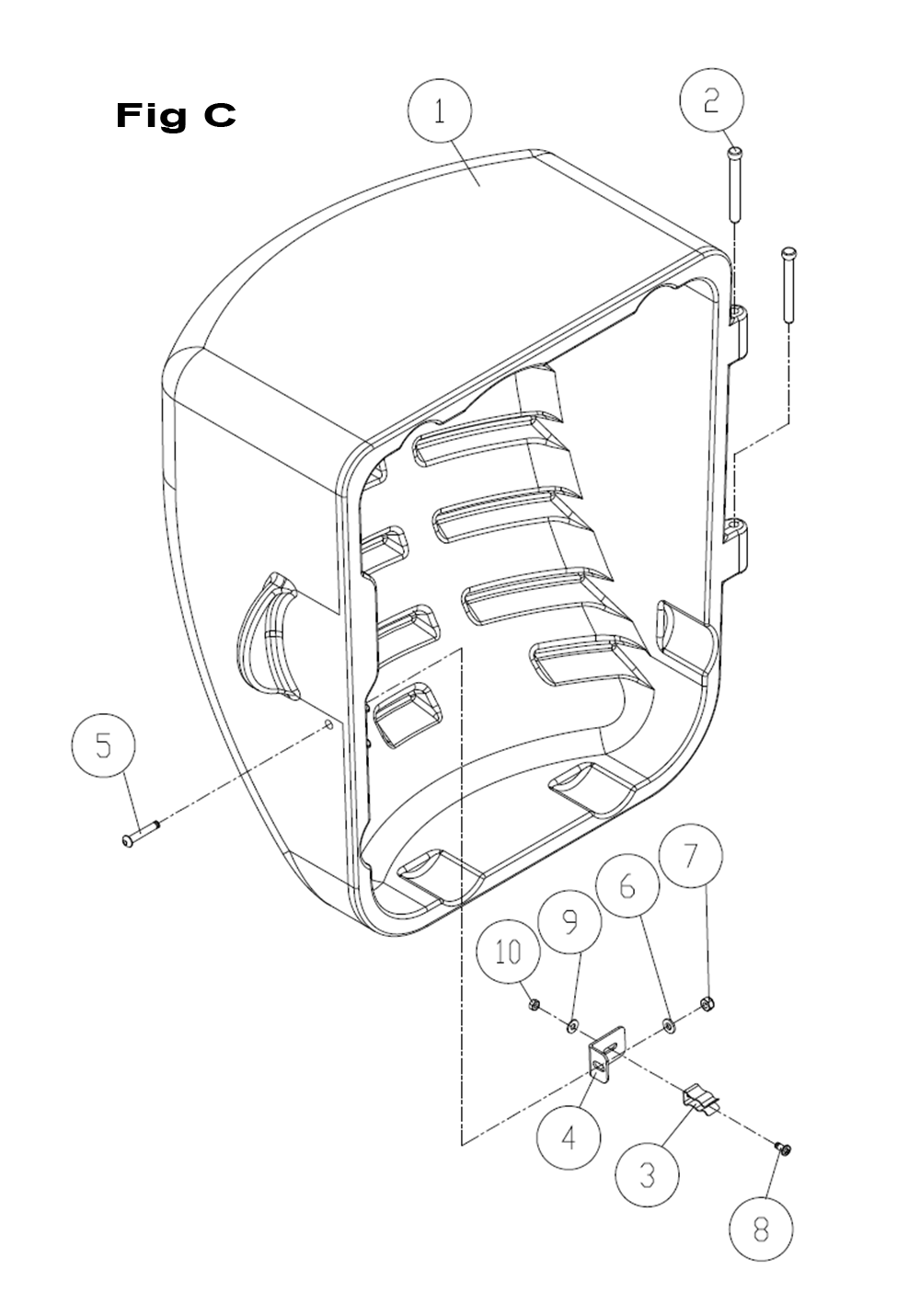 Fig-C Diagram and Parts List for PM23130K  Powermatic Table Saw