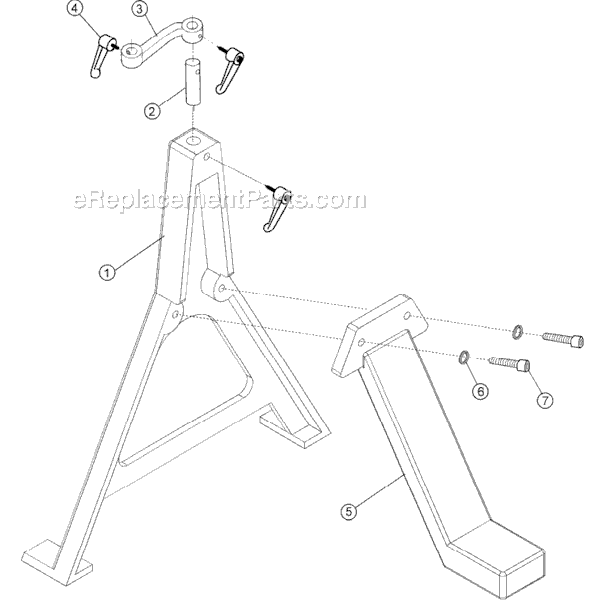 Page D Diagram and Parts List for 3520B 1352001 Powermatic Lathe