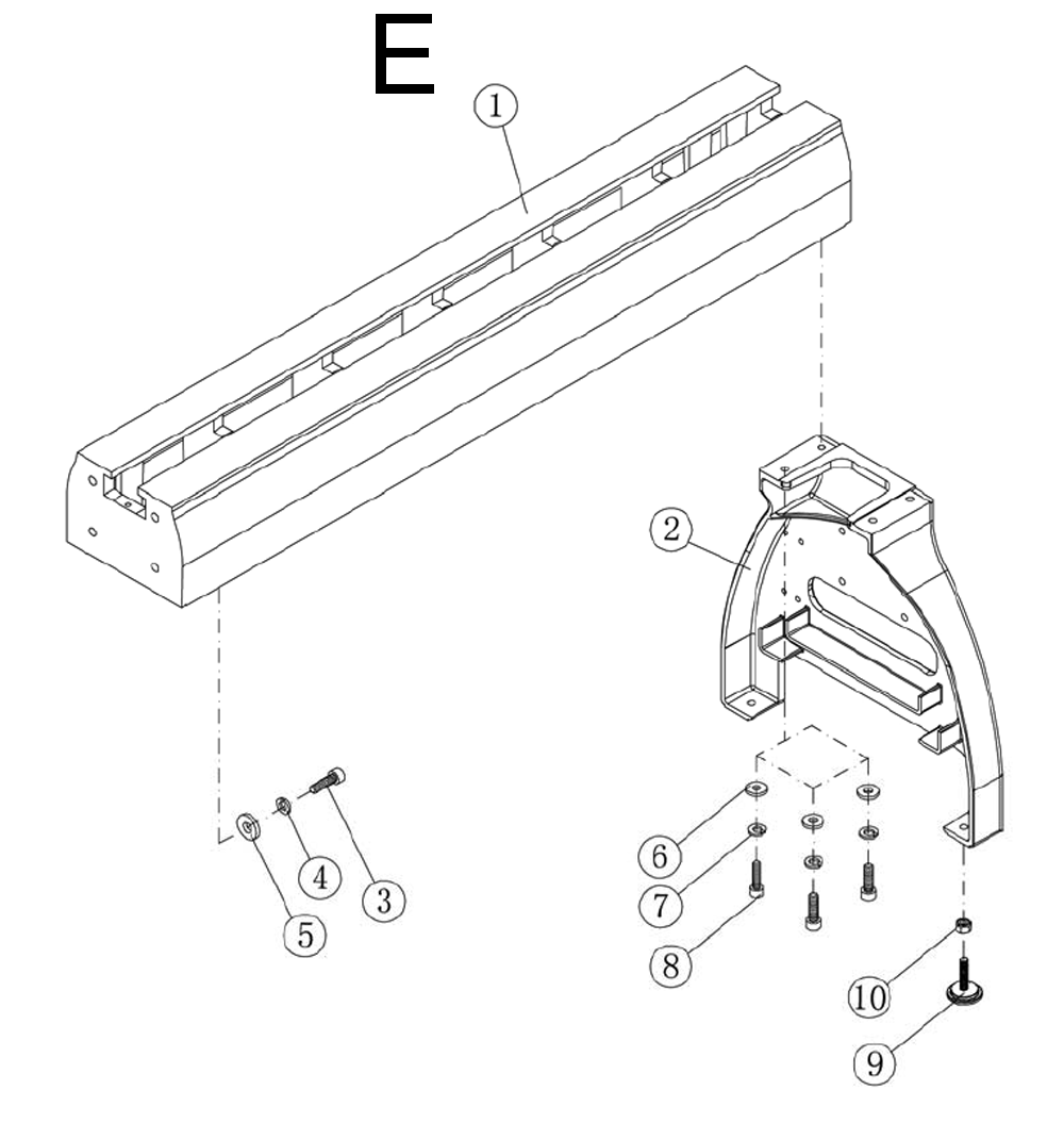 Fig-E Diagram and Parts List for 1794224K  Powermatic Lathe