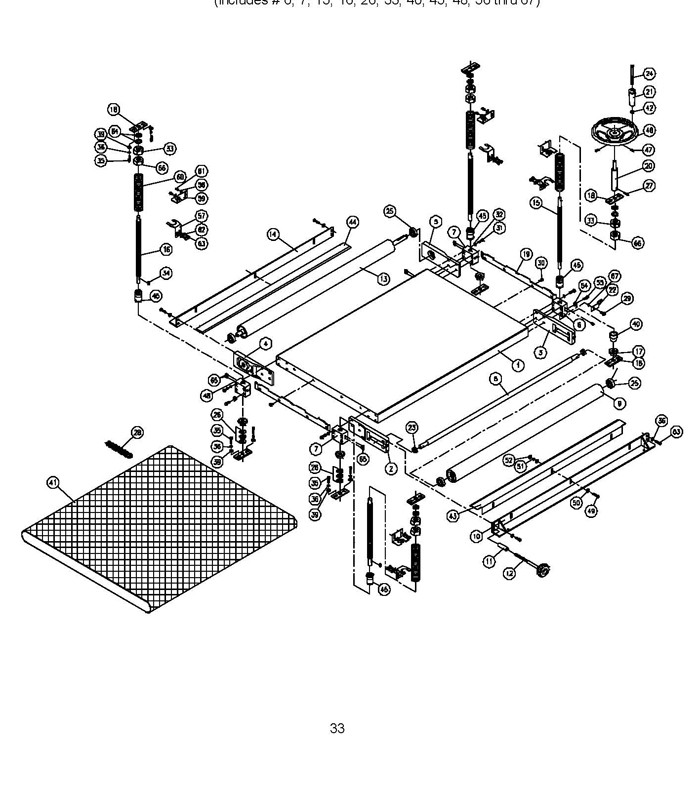 Section 2 Diagram and Parts List for DDS-237 1791320 Powermatic Belt or Drum Sander