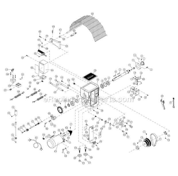 Page A Diagram and Parts List for 4224B  Powermatic Lathe