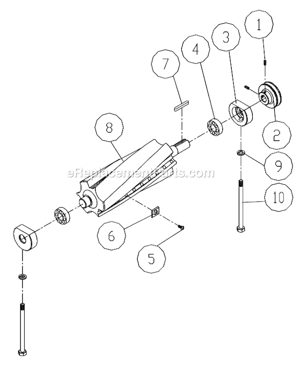 Page C Diagram and Parts List for 60HH 1610087K Powermatic Planer Jointer