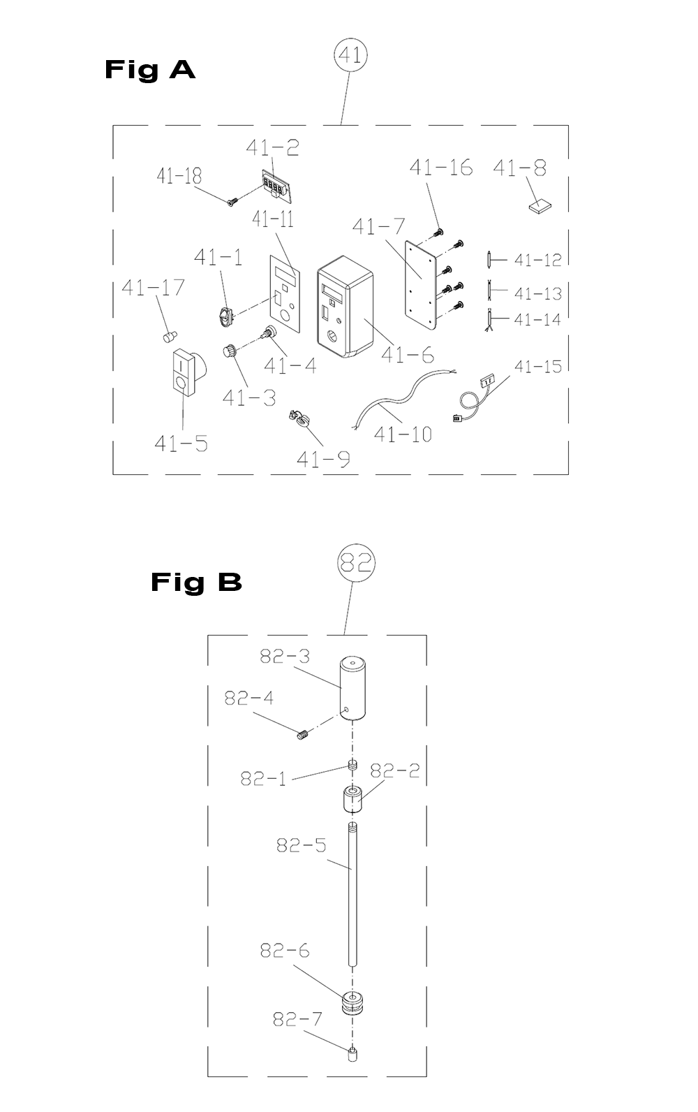 Fig A And B Diagram and Parts List for 1353001  Powermatic Lathe