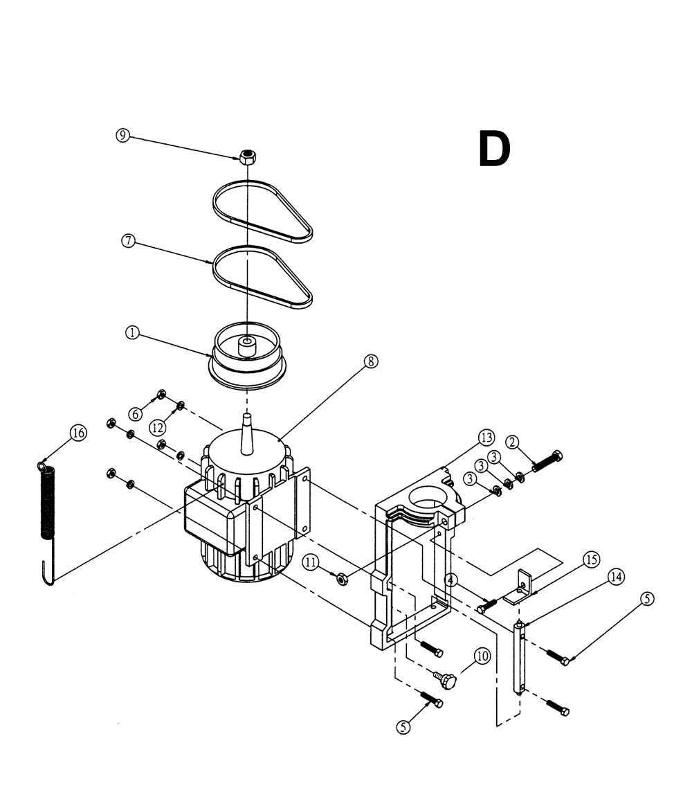 Fig-D Diagram and Parts List for 1791274  Powermatic Shaper