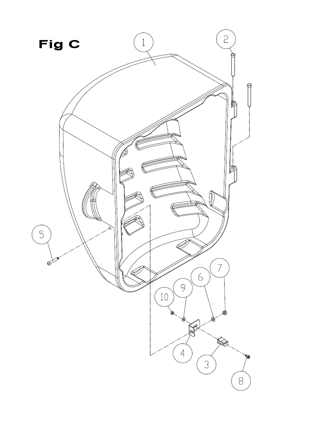 Fig-C Diagram and Parts List for PM25330K  Powermatic Table Saw