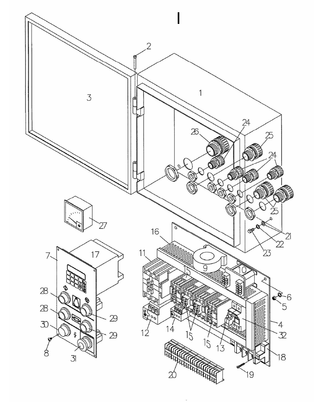 Fig-I Diagram and Parts List for 1790825  Powermatic Sander Grinder