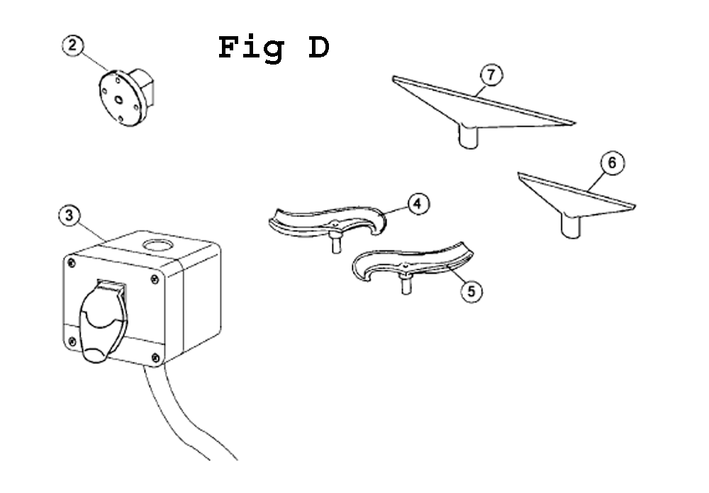 Fig-D Diagram and Parts List for PM2020 1792020 Powermatic Lathe