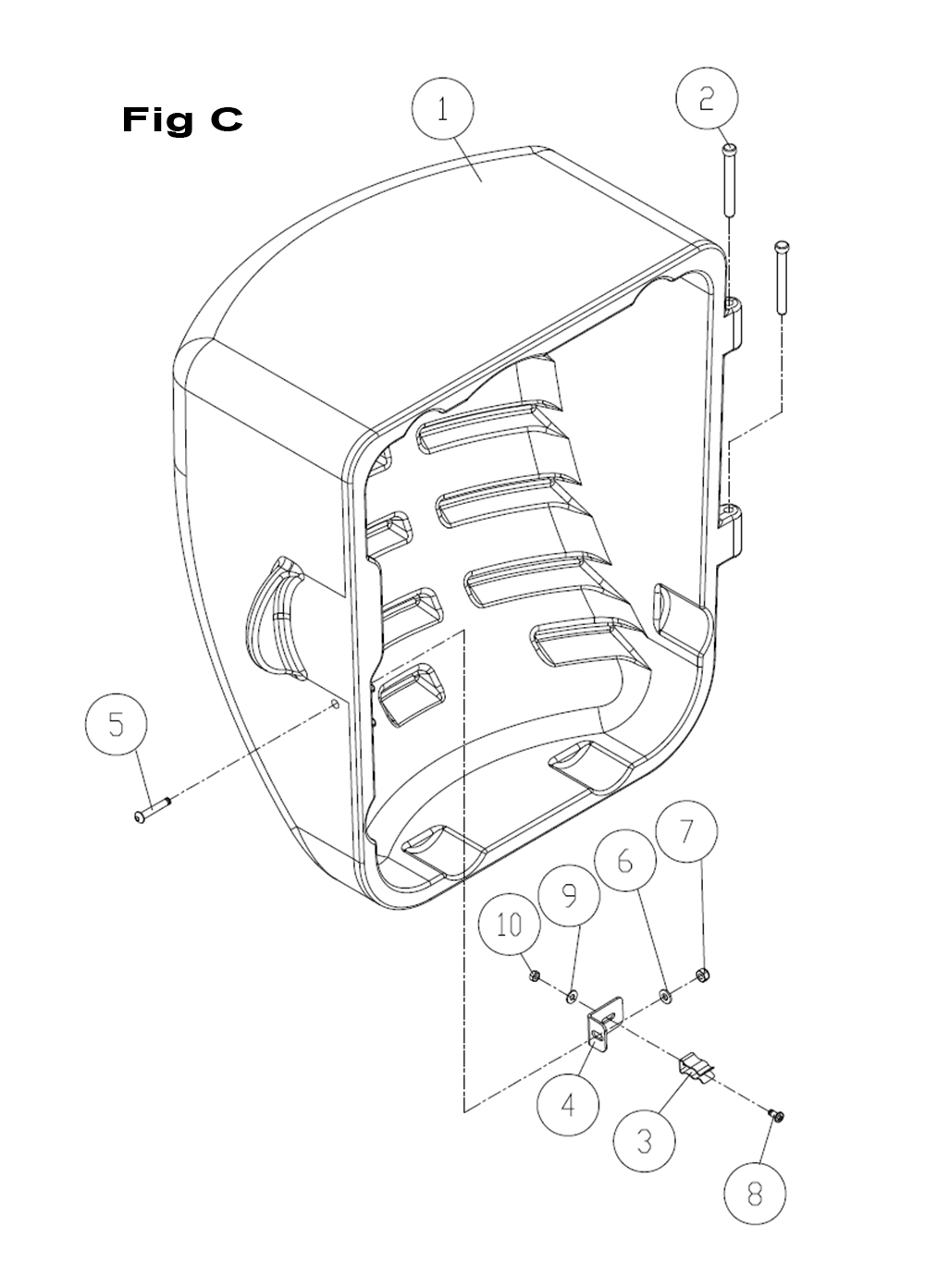 Fig-C Diagram and Parts List for PM23150WK  Powermatic Table Saw