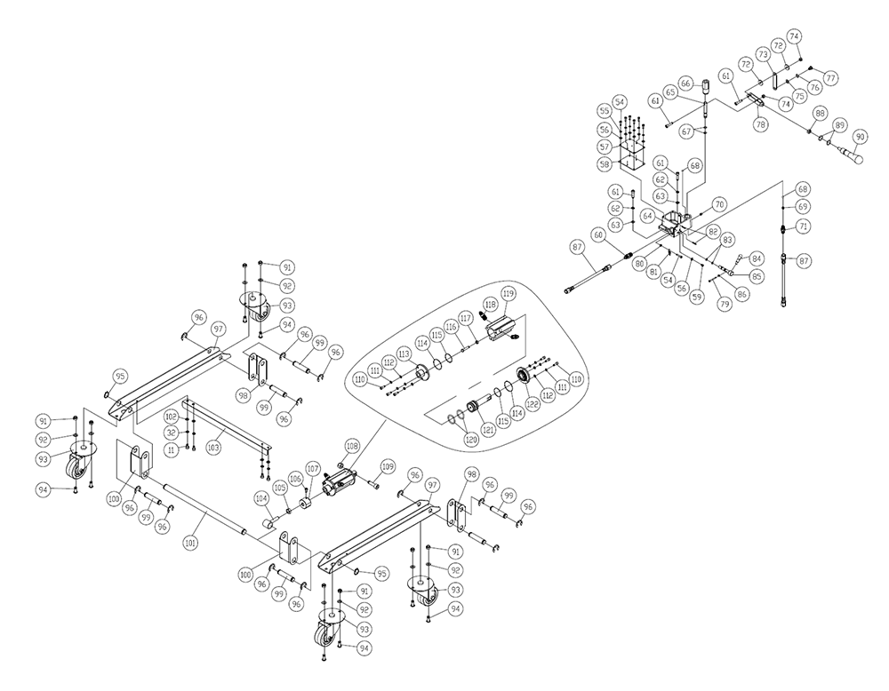 Fig-0 Diagram and Parts List for PM23130K  Powermatic Table Saw