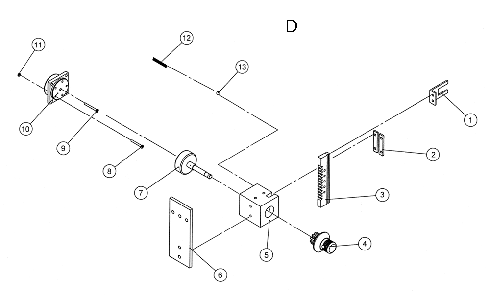 Fig-D Diagram and Parts List for 1791284  Powermatic Shaper