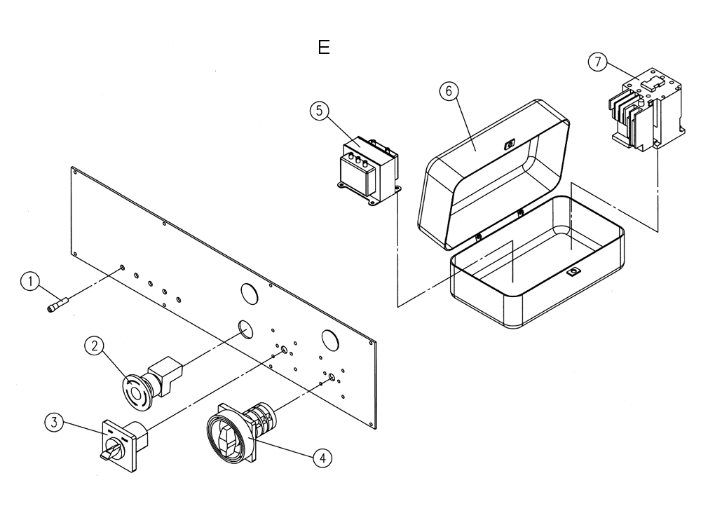 Fig-E Diagram and Parts List for 1791284  Powermatic Shaper