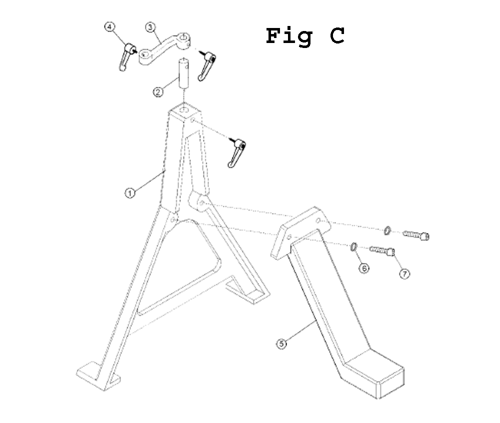 Fig-C Diagram and Parts List for PM2020 1792020 Powermatic Lathe
