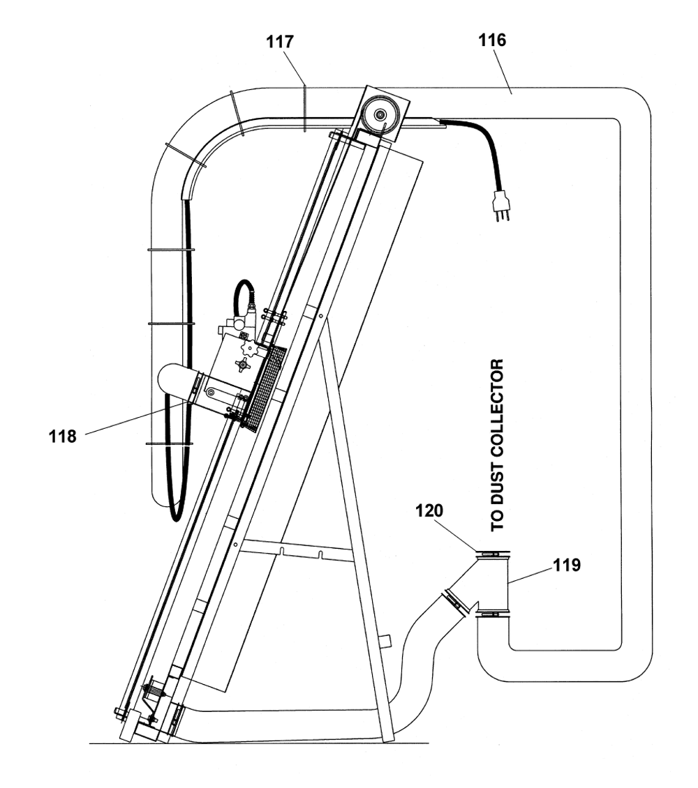 Fig-0 Diagram and Parts List for 1510007  Powermatic Chop Saw