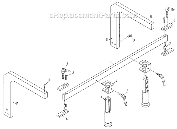 Page C Diagram and Parts List for CBM21 1791302 Powermatic Boring Machine