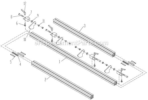 Page G Diagram and Parts List for CBM21 1791302 Powermatic Boring Machine