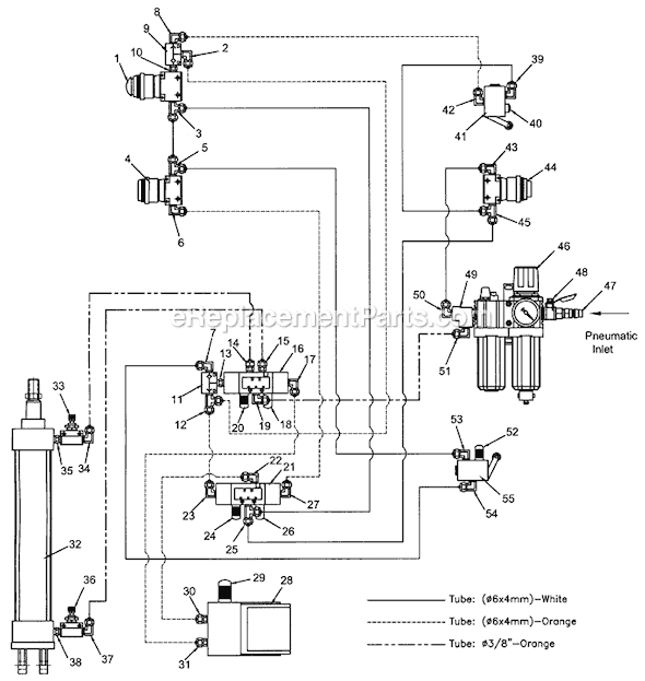 Page G Diagram and Parts List for COS18R 1791289 Powermatic Chop Saw