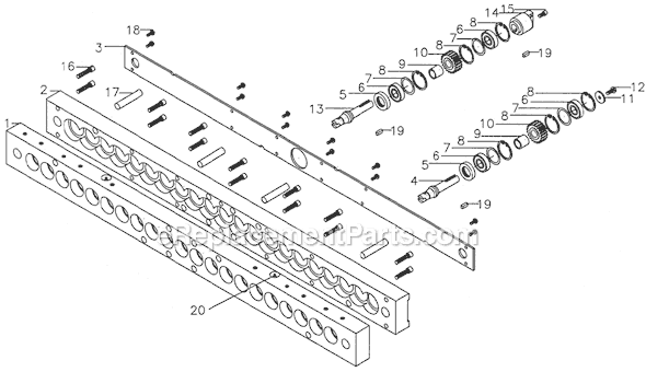 Page C Diagram and Parts List for LBM21 1791301 Powermatic Boring Machine
