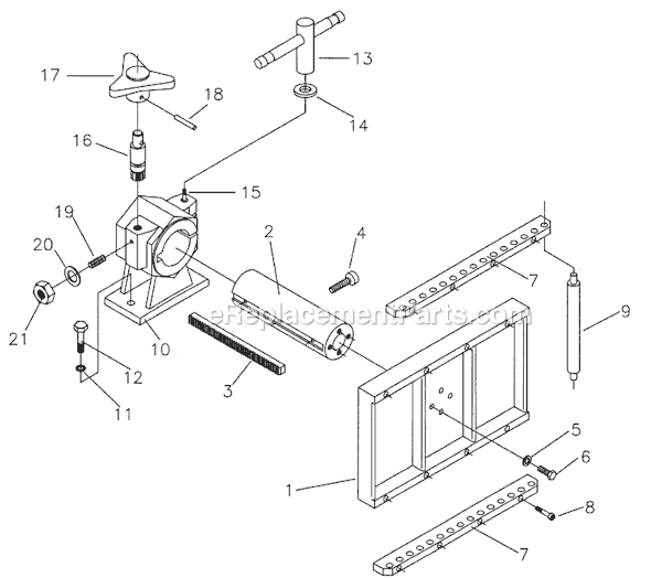 Page A Diagram and Parts List for PF-BS 1790820 Single-Phase Powermatic Power Feeder