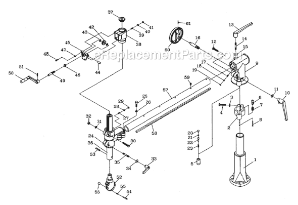 Page A Diagram and Parts List for PF3-EZ 1790815K Powermatic Power Feeder