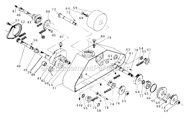 Page C Diagram and Parts List for PF34  Powermatic Power Feeder
