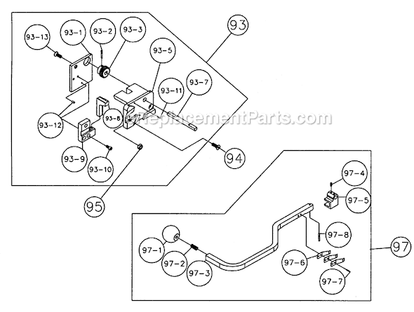 Page D Diagram and Parts List for PWBS-14CS 1791216K Powermatic Band Saw