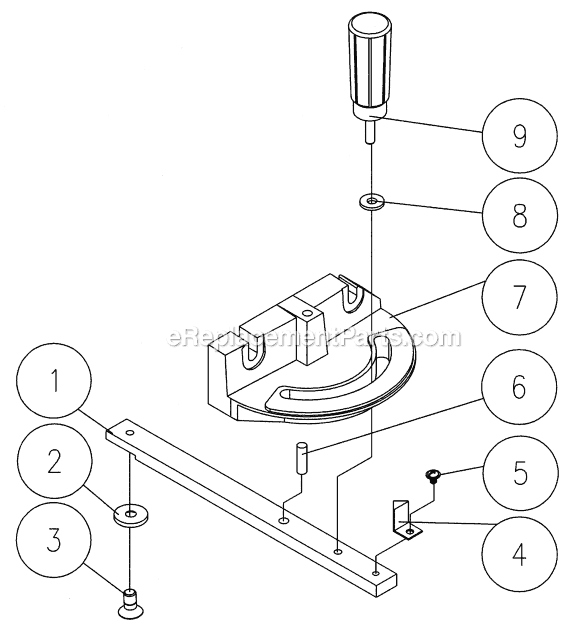 Page B Diagram and Parts List for PWBS-14 1791216K Powermatic Band Saw